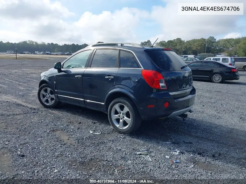 3GNAL4EK4ES674706 2014 Chevrolet Captiva Sport Ltz