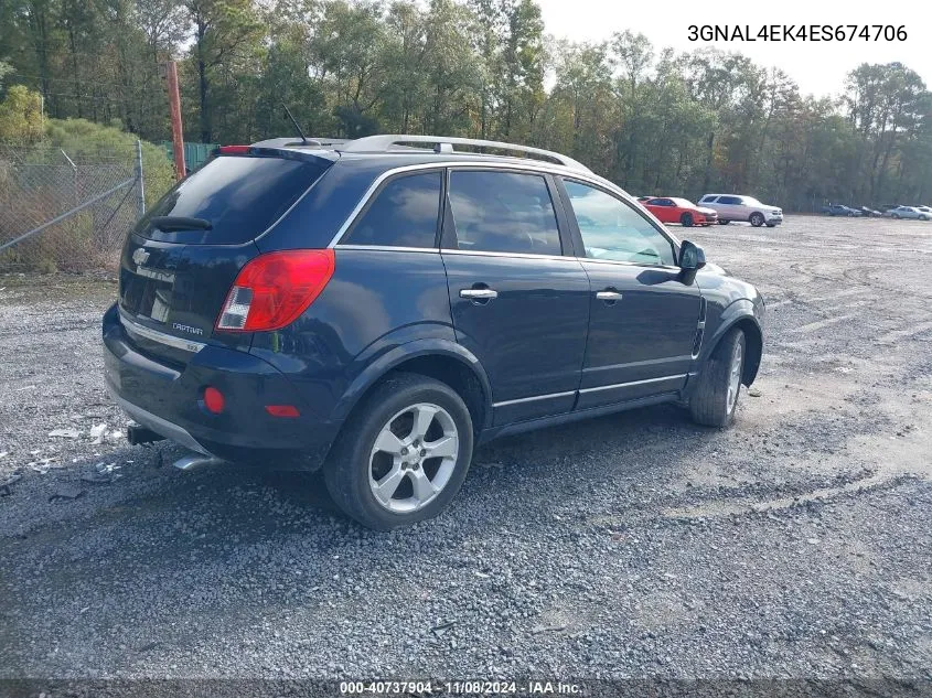 3GNAL4EK4ES674706 2014 Chevrolet Captiva Sport Ltz