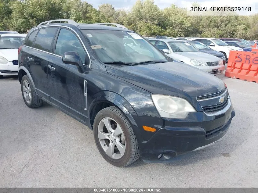 2014 Chevrolet Captiva Sport Ltz VIN: 3GNAL4EK6ES529148 Lot: 40751066