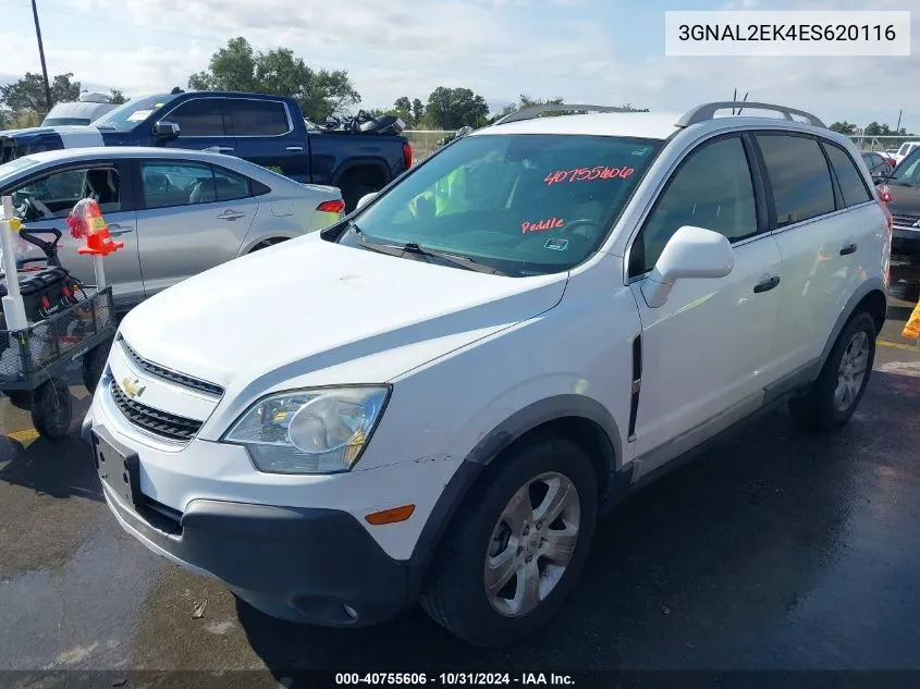 2014 Chevrolet Captiva Sport 2Ls VIN: 3GNAL2EK4ES620116 Lot: 40755606