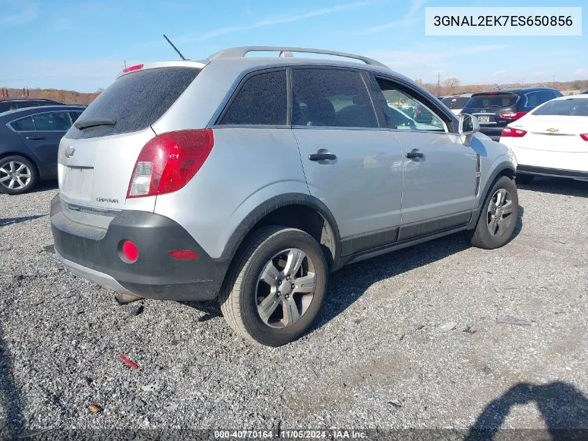 2014 Chevrolet Captiva Sport 2Ls VIN: 3GNAL2EK7ES650856 Lot: 40770164