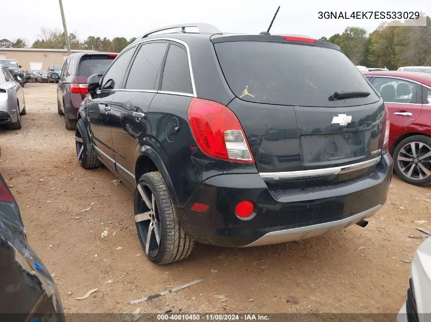 2014 Chevrolet Captiva Sport Ltz VIN: 3GNAL4EK7ES533029 Lot: 40810450