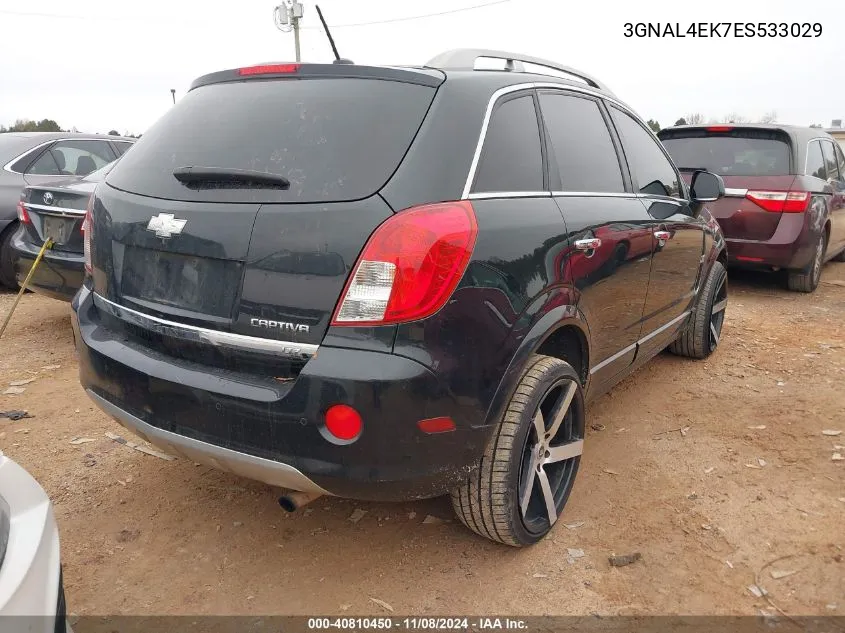 2014 Chevrolet Captiva Sport Ltz VIN: 3GNAL4EK7ES533029 Lot: 40810450