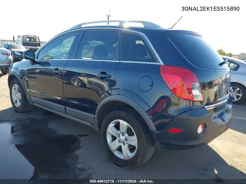 2014 Chevrolet Captiva Sport 2Ls VIN: 3GNAL2EK1ES515890 Lot: 40812715