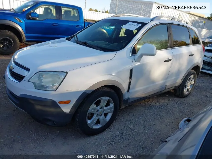 2014 Chevrolet Captiva Sport 2Ls VIN: 3GNAL2EK4ES636543 Lot: 40857041