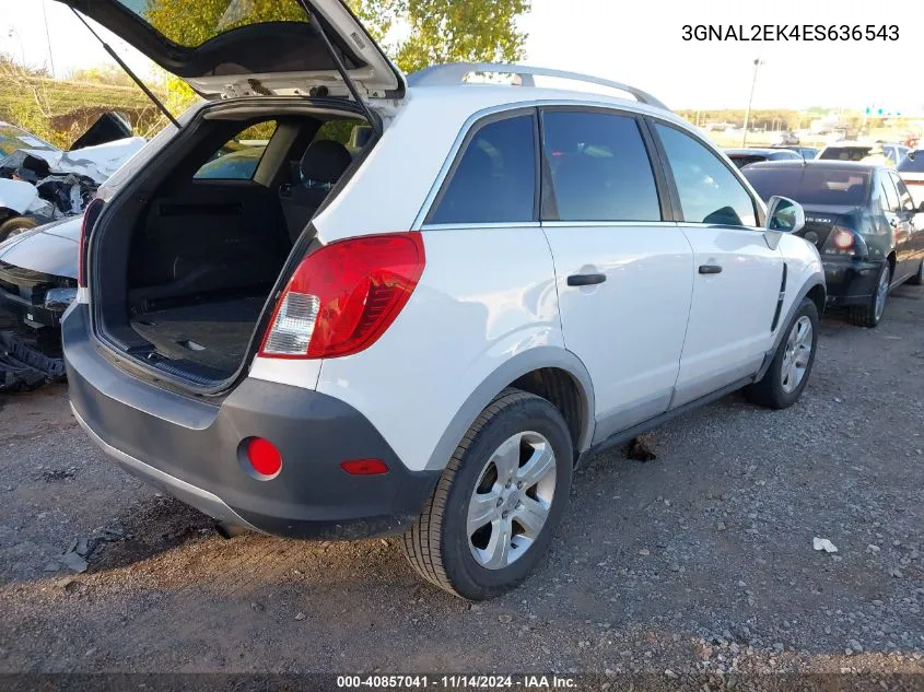 2014 Chevrolet Captiva Sport 2Ls VIN: 3GNAL2EK4ES636543 Lot: 40857041