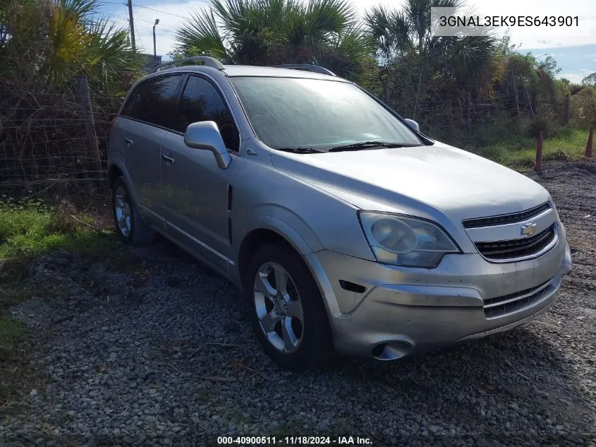 2014 Chevrolet Captiva Sport Lt VIN: 3GNAL3EK9ES643901 Lot: 40900511