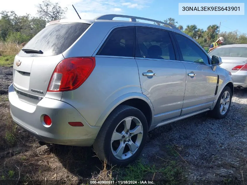 2014 Chevrolet Captiva Sport Lt VIN: 3GNAL3EK9ES643901 Lot: 40900511