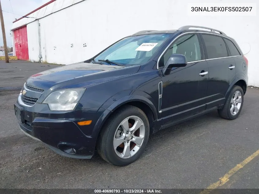 2015 Chevrolet Captiva Sport Lt VIN: 3GNAL3EK0FS502507 Lot: 40690793