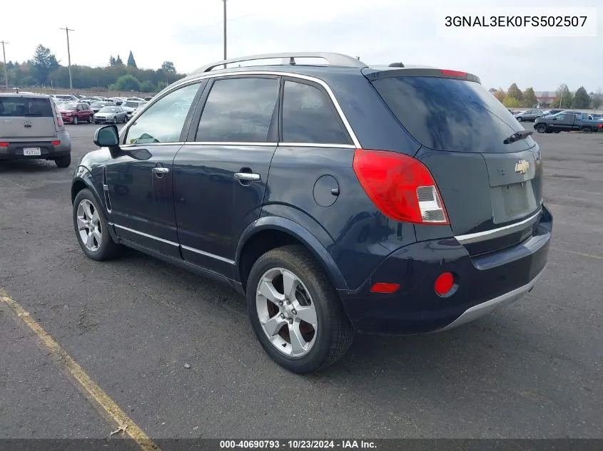 2015 Chevrolet Captiva Sport Lt VIN: 3GNAL3EK0FS502507 Lot: 40690793