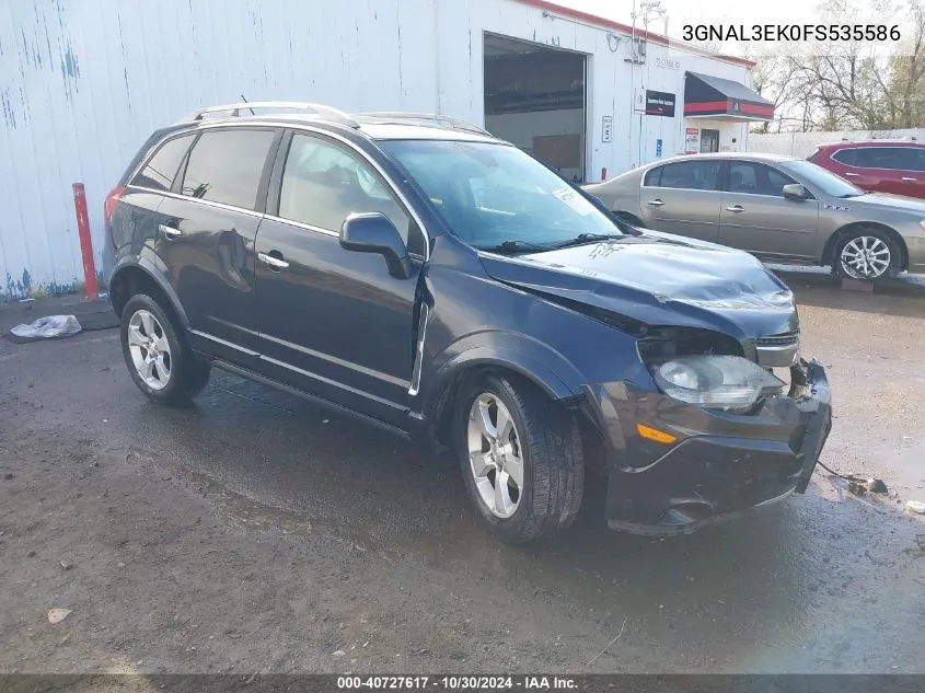 2015 Chevrolet Captiva Sport Lt VIN: 3GNAL3EK0FS535586 Lot: 40727617