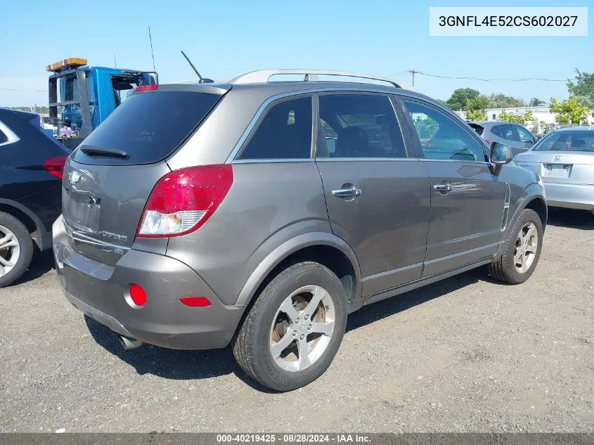 2012 Chevrolet Captiva Sport Ltz VIN: 3GNFL4E52CS602027 Lot: 40219425