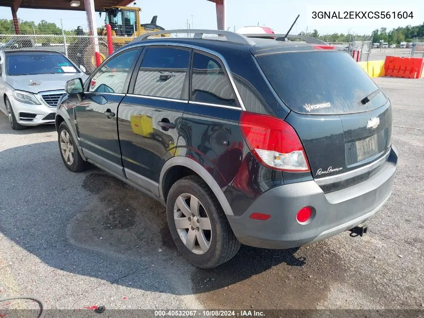 2012 Chevrolet Captiva Sport/Ls VIN: 3GNAL2EKXCS561604 Lot: 40532067