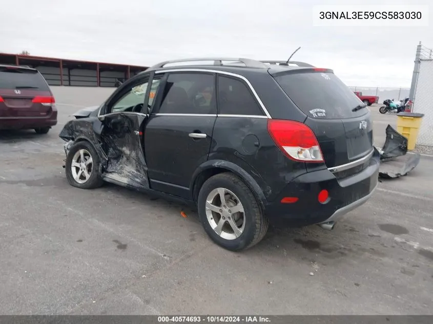 2012 Chevrolet Captiva Sport/Lt VIN: 3GNAL3E59CS583030 Lot: 40574693