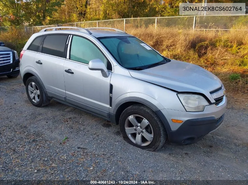 2012 Chevrolet Captiva Sport/Ls VIN: 3GNAL2EK8CS602764 Lot: 40681243