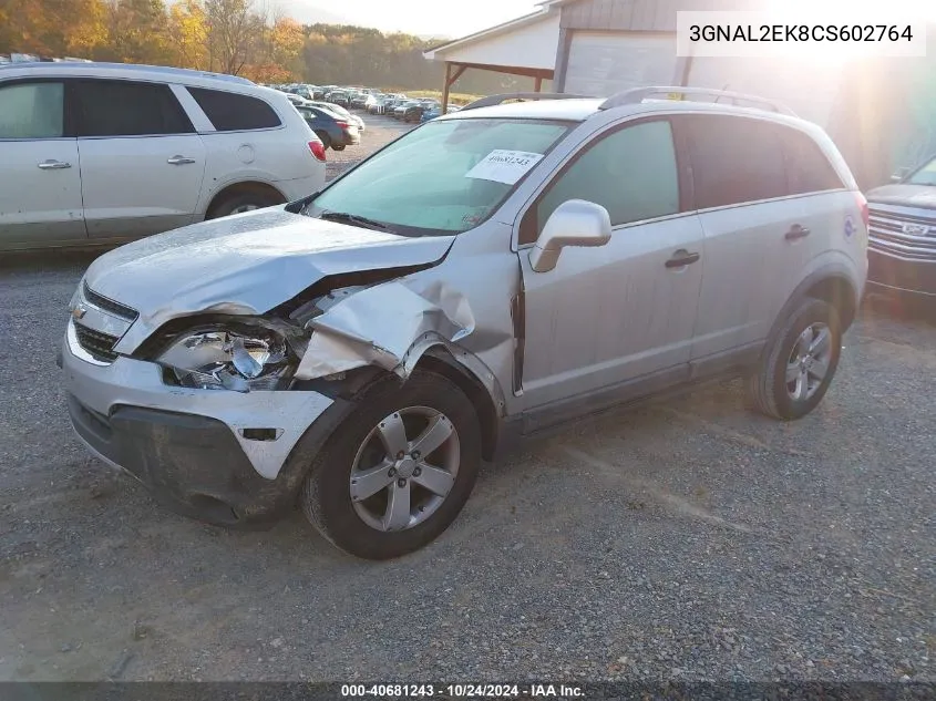 2012 Chevrolet Captiva Sport/Ls VIN: 3GNAL2EK8CS602764 Lot: 40681243