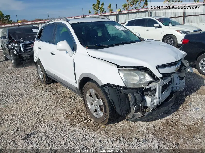 2012 Chevrolet Captiva Sport/Ls VIN: 3GNAL2EK2CS579997 Lot: 40711847