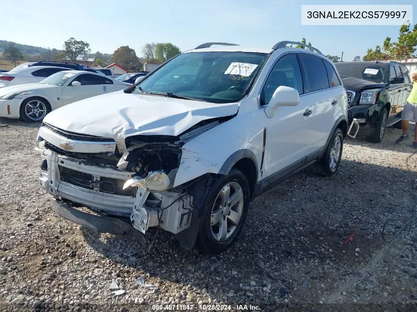 2012 Chevrolet Captiva Sport/Ls VIN: 3GNAL2EK2CS579997 Lot: 40711847