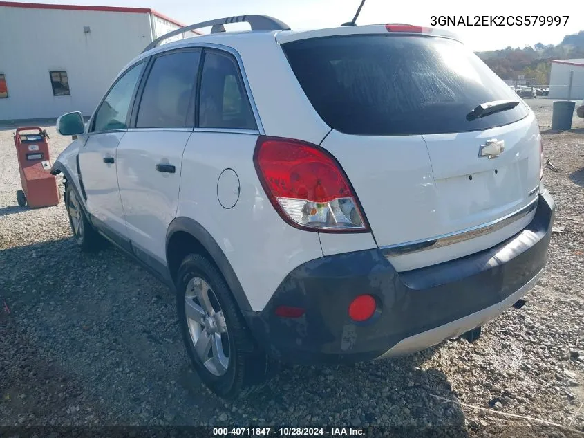 2012 Chevrolet Captiva Sport/Ls VIN: 3GNAL2EK2CS579997 Lot: 40711847