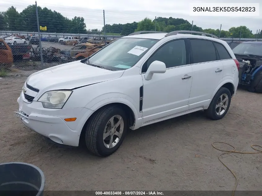 2013 Chevrolet Captiva Sport Lt VIN: 3GNAL3EK5DS542823 Lot: 40033408