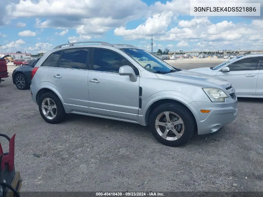 2013 Chevrolet Captiva Lt VIN: 3GNFL3EK4DS521886 Lot: 40418439