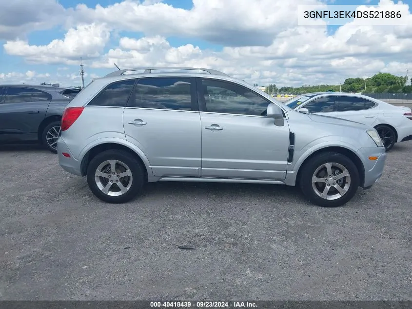 2013 Chevrolet Captiva Lt VIN: 3GNFL3EK4DS521886 Lot: 40418439