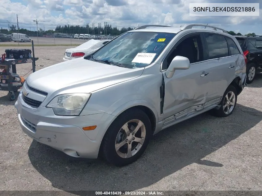 2013 Chevrolet Captiva Lt VIN: 3GNFL3EK4DS521886 Lot: 40418439