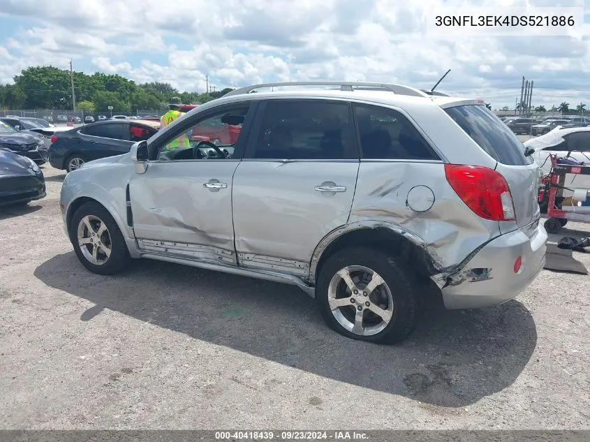 2013 Chevrolet Captiva Lt VIN: 3GNFL3EK4DS521886 Lot: 40418439