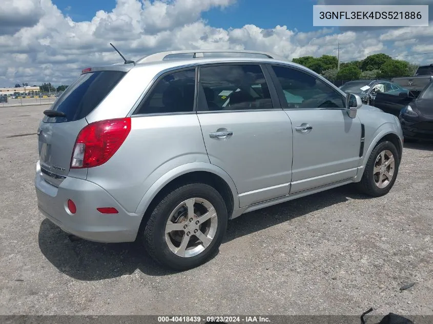 2013 Chevrolet Captiva Lt VIN: 3GNFL3EK4DS521886 Lot: 40418439