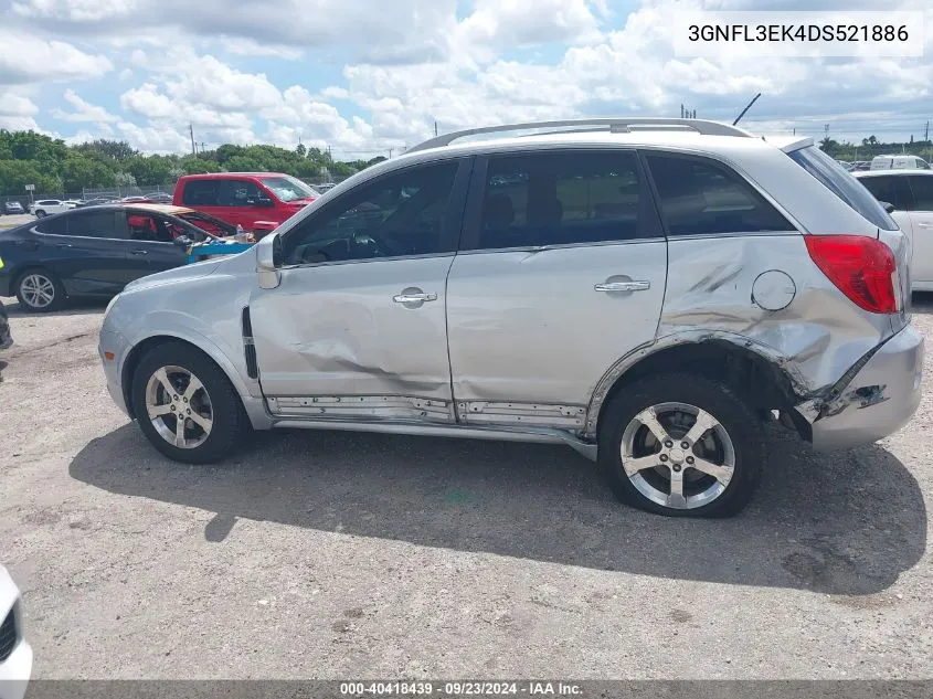 2013 Chevrolet Captiva Lt VIN: 3GNFL3EK4DS521886 Lot: 40418439