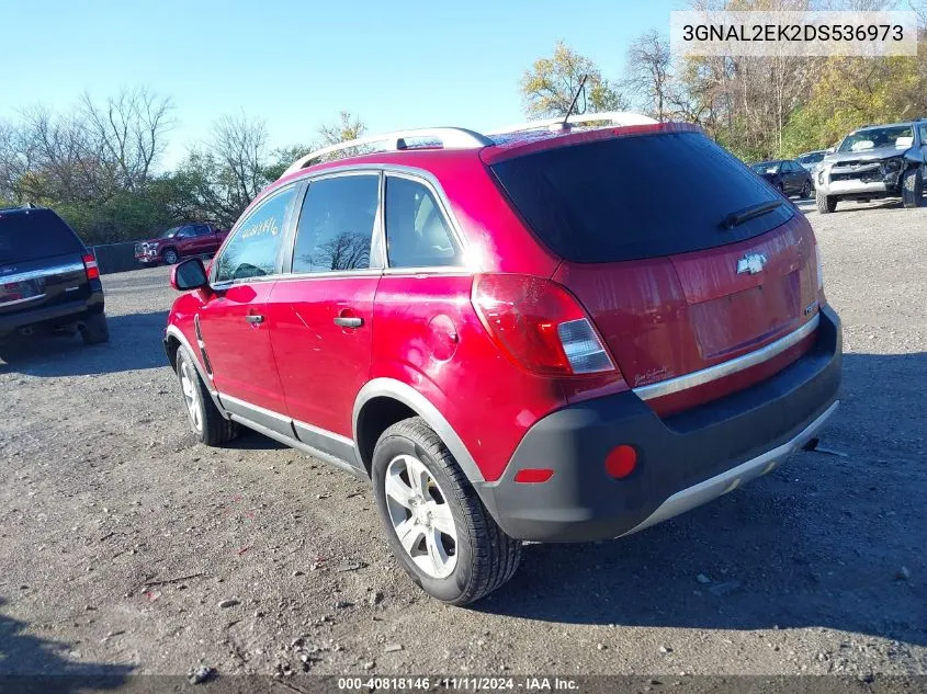 2013 Chevrolet Captiva Ls VIN: 3GNAL2EK2DS536973 Lot: 40818146