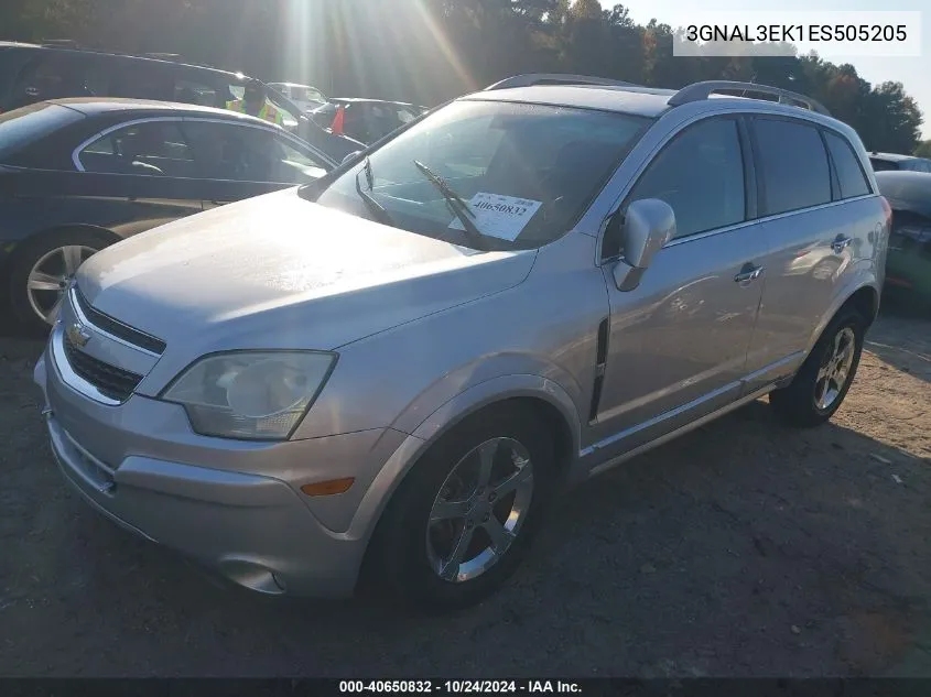 2014 Chevrolet Captiva Lt VIN: 3GNAL3EK1ES505205 Lot: 40650832