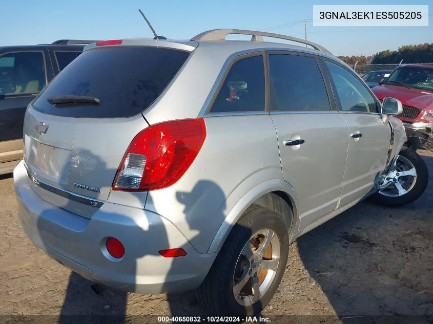 2014 Chevrolet Captiva Lt VIN: 3GNAL3EK1ES505205 Lot: 40650832