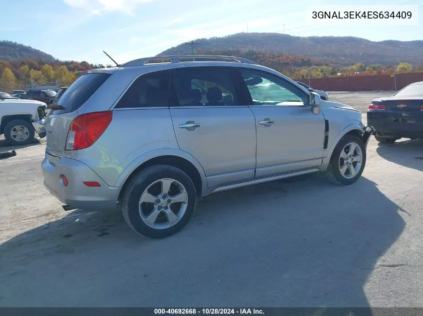 2014 Chevrolet Captiva Lt VIN: 3GNAL3EK4ES634409 Lot: 40692668