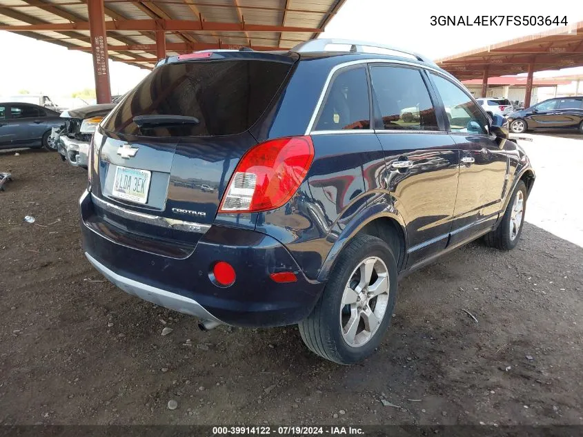 2015 Chevrolet Captiva Sport Ltz VIN: 3GNAL4EK7FS503644 Lot: 39914122