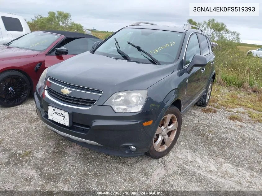 2015 Chevrolet Captiva Ltz VIN: 3GNAL4EK0FS519393 Lot: 40532953