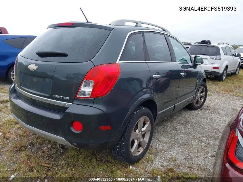 2015 Chevrolet Captiva Ltz VIN: 3GNAL4EK0FS519393 Lot: 40532953