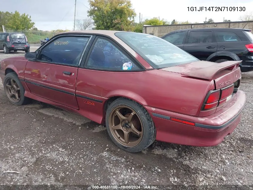 1992 Chevrolet Cavalier Z24 VIN: 1G1JF14T2N7109130 Lot: 40531100