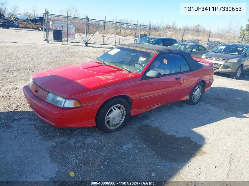 1993 Chevrolet Cavalier Z24 VIN: 1G1JF34T1P7330653 Lot: 40806568