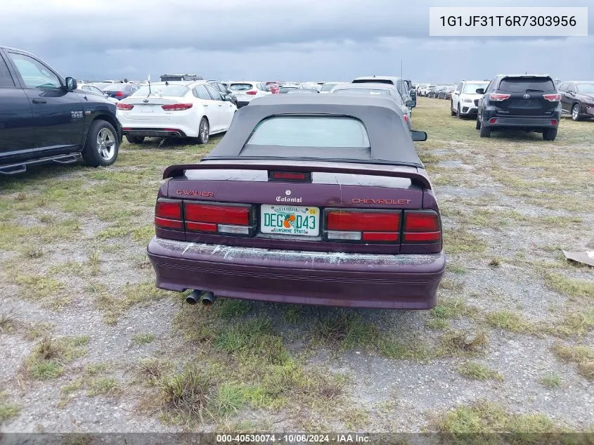 1994 Chevrolet Cavalier Z24 VIN: 1G1JF31T6R7303956 Lot: 40530074