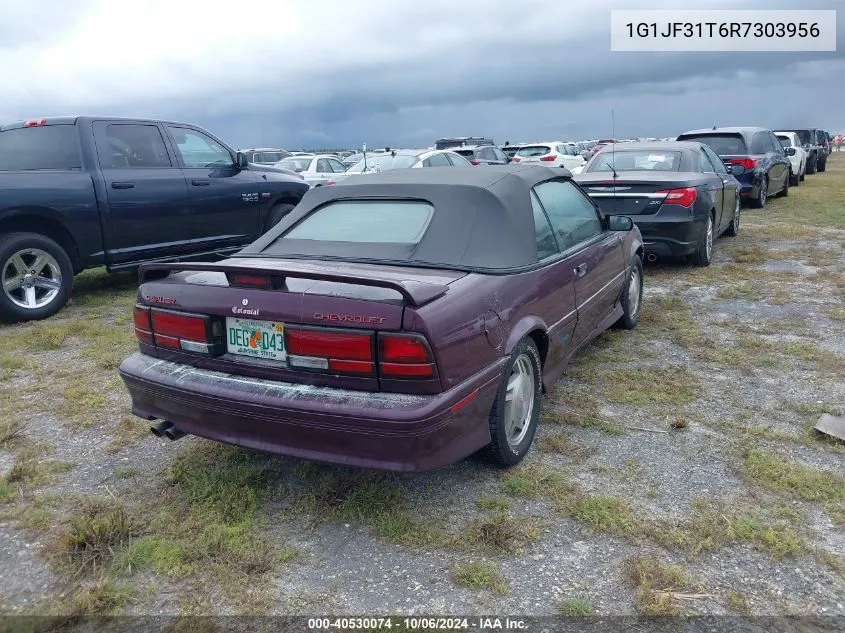 1994 Chevrolet Cavalier Z24 VIN: 1G1JF31T6R7303956 Lot: 40530074