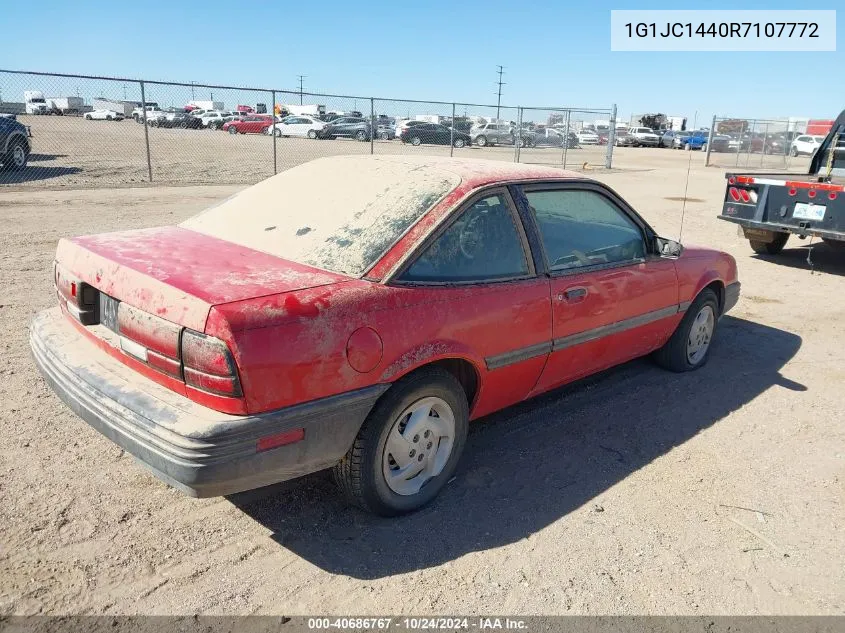 1994 Chevrolet Cavalier Vl/Rs VIN: 1G1JC1440R7107772 Lot: 40686767