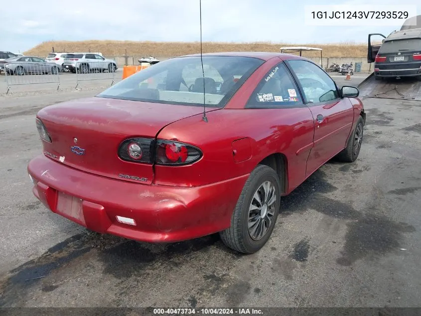 1997 Chevrolet Cavalier VIN: 1G1JC1243V7293529 Lot: 40473734