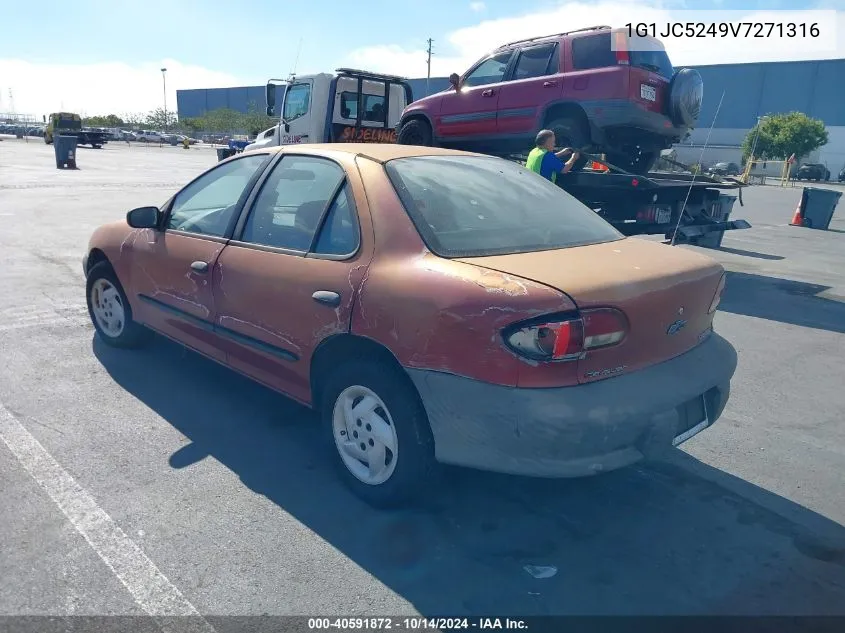 1997 Chevrolet Cavalier VIN: 1G1JC5249V7271316 Lot: 40591872