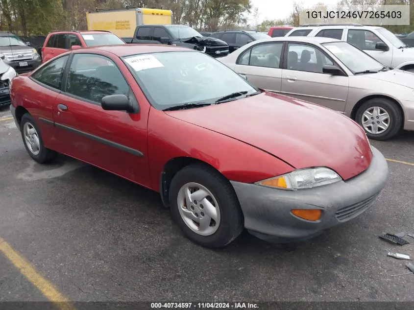 1997 Chevrolet Cavalier Rs VIN: 1G1JC1246V7265403 Lot: 40734597