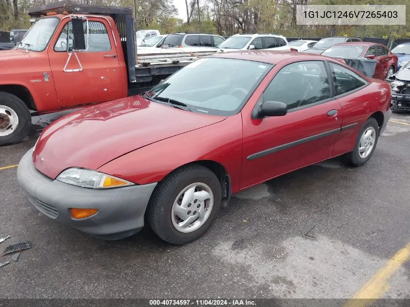 1997 Chevrolet Cavalier Rs VIN: 1G1JC1246V7265403 Lot: 40734597