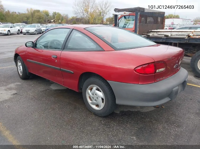 1997 Chevrolet Cavalier Rs VIN: 1G1JC1246V7265403 Lot: 40734597