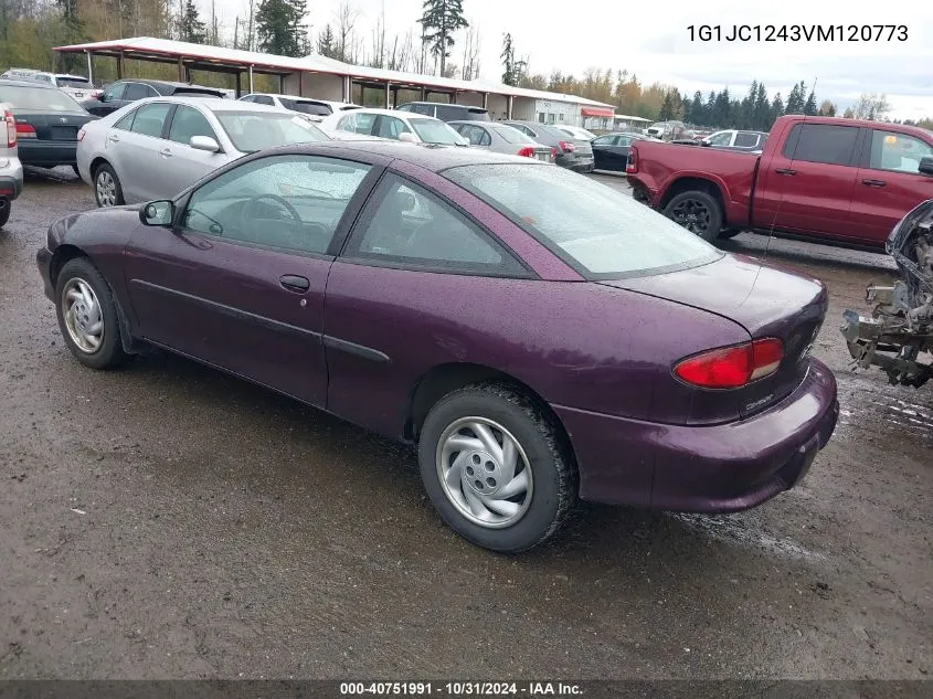 1997 Chevrolet Cavalier Base Cmi VIN: 1G1JC1243VM120773 Lot: 40751991