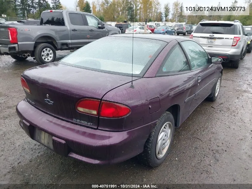 1997 Chevrolet Cavalier Base Cmi VIN: 1G1JC1243VM120773 Lot: 40751991