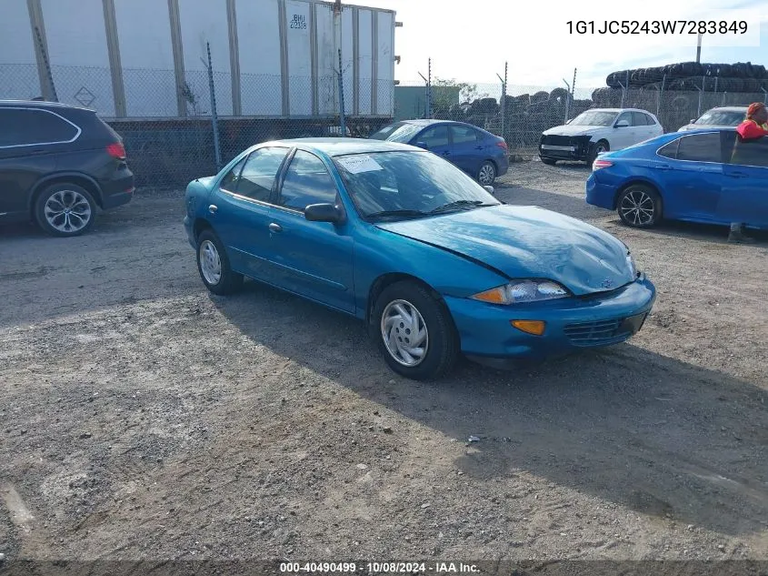 1998 Chevrolet Cavalier VIN: 1G1JC5243W7283849 Lot: 40490499